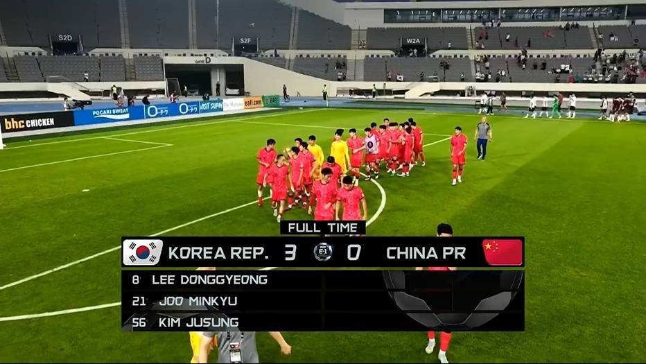 皇冠代理登2_记者：韩国上场球员一堆00后皇冠代理登2，国足差距是全方位的，技不如人！